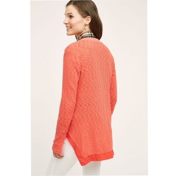 Anthropologie left of center red cardigan - Picture 2 of 8